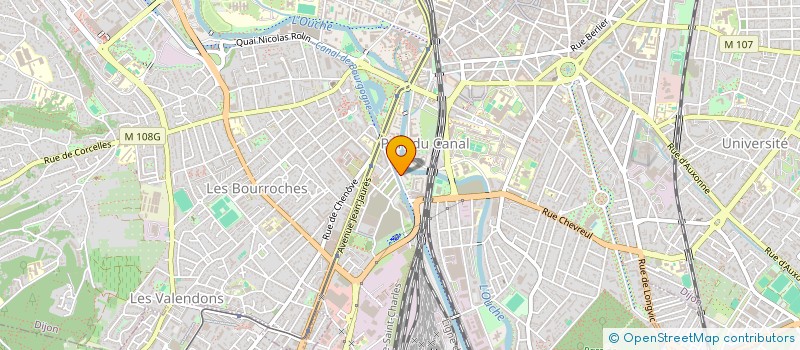 localisation de l'entreprise SYNDIC.COPROPRIETE LES DEUX RIVES  DIJON