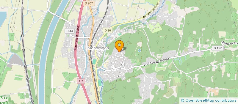 localisation de l'entreprise SYNDIC COPROPRIETE LES GENETS D'OR  MONDRAGON