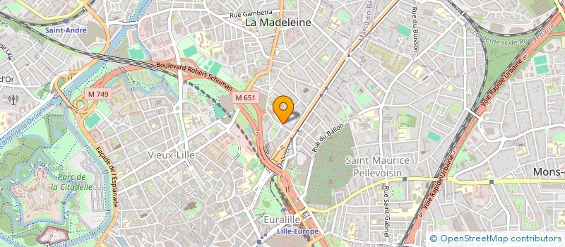 localisation de l'entreprise SYNDIC COPROPRIETE LES HAUTS DU ROMARIN à LA MADELEINE