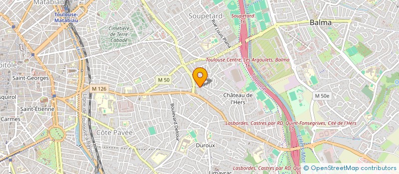 localisation de l'entreprise SYNDIC COPROPRIETE LES JARDINS DE BALATA à TOULOUSE