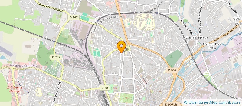 localisation de l'entreprise SYNDIC COPROPRIETE LES PERRIERES à NEVERS
