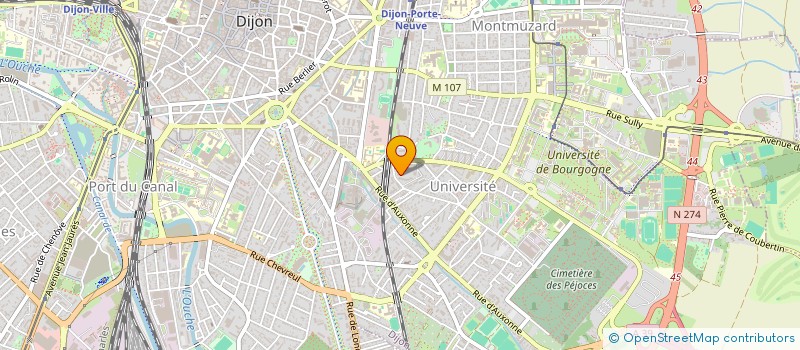 localisation de l'entreprise SYNDIC COPROPRIETE LES ROCHES D'OR 2069  DIJON