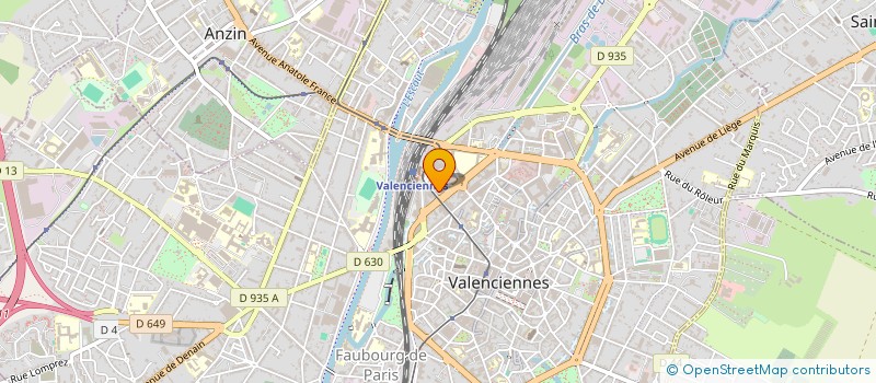 localisation de l'entreprise SYNDIC COPROPRIETE MAGASINS DE LA PAIX à VALENCIENNES