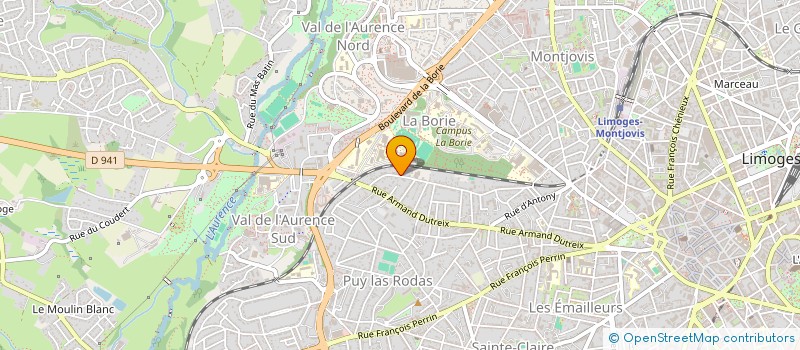localisation de l'entreprise SYNDIC COPROPRIETE MEISSONIER à LIMOGES