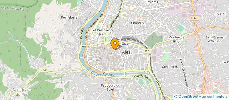 localisation de l'entreprise SYNDIC COPROPRIETE MISTRAL  ALES