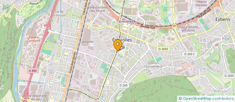 localisation de l'entreprise SYNDIC COPROPRIETE OCCUPANT MEDICENTRE  ECHIROLLES