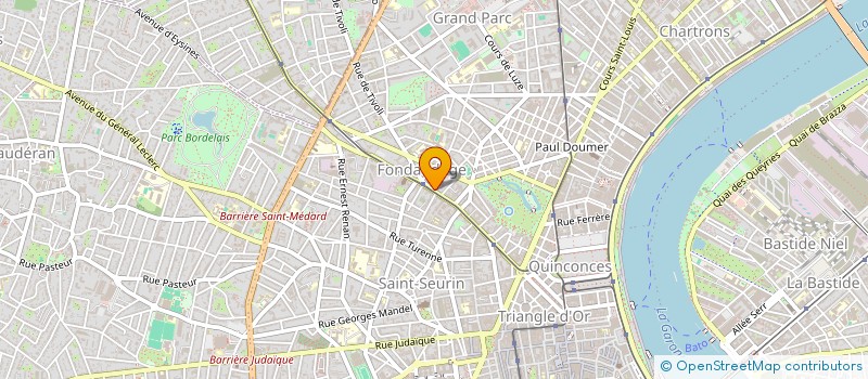 localisation de l'entreprise SYNDIC COPROPRIETE RES 189 R FONDAUDEGE  BORDEAUX