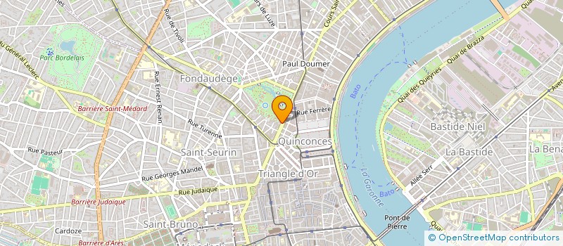 localisation de l'entreprise SYNDIC COPROPRIETE RES 25 BIS CRS VERDUN  BORDEAUX