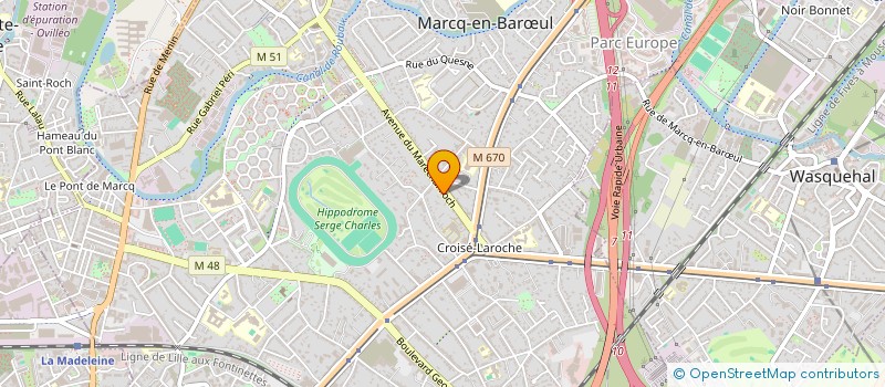 localisation de l'entreprise SYNDIC COPROPRIETE RES 27 AV FOCH à MARCQ-EN-BARŒUL