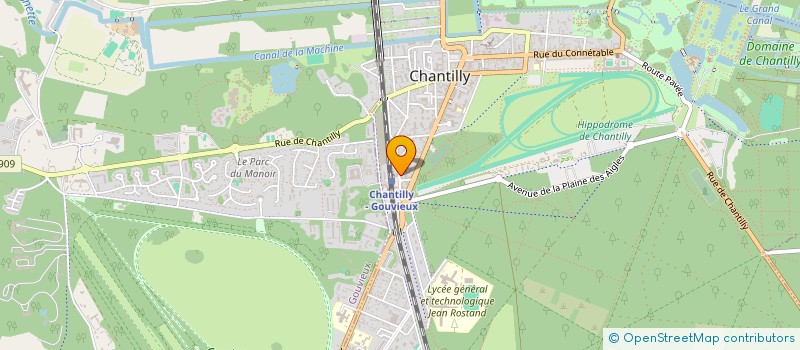 localisation de l'entreprise SYNDIC COPROPRIETE RES 4 RUE D'ORGEMONT  CHANTILLY