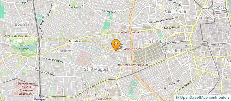 localisation de l'entreprise SYNDIC COPROPRIETE RES 88 AV D'ARES  BORDEAUX