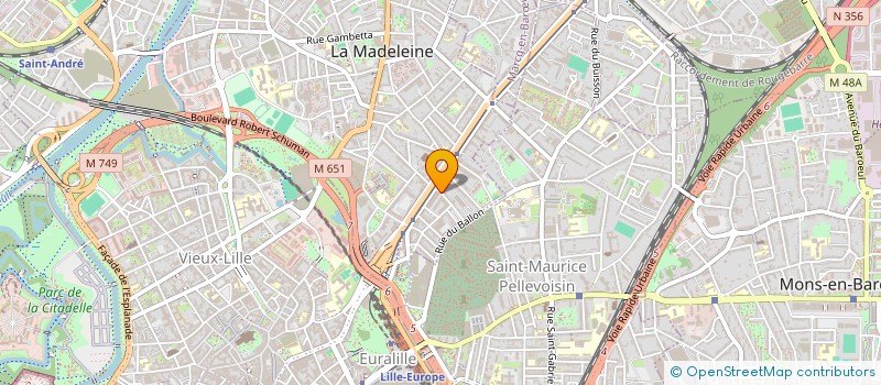 localisation de l'entreprise SYNDIC COPROPRIETE RES ALBERT 1ER à LA MADELEINE