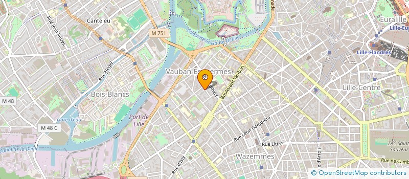localisation de l'entreprise SYNDIC COPROPRIETE RES AUBER à LILLE