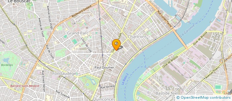 localisation de l'entreprise SYNDIC COPROPRIETE RES BALGUERIE  BORDEAUX