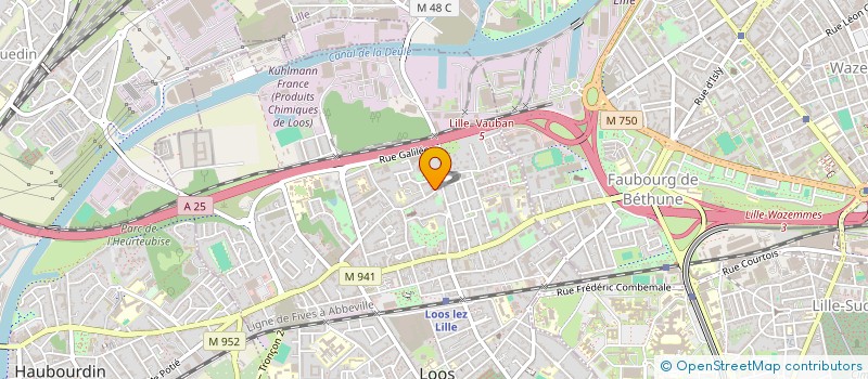 localisation de l'entreprise SYNDIC COPROPRIETE RES BAZINGHIEN  LOOS