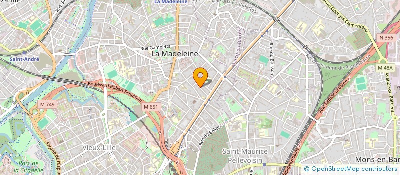 localisation de l'entreprise SYNDIC COPROPRIETE RES BERTHELOT  LA MADELEINE