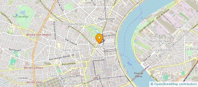 localisation de l'entreprise SYNDIC COPROPRIETE RES BOUDET  BORDEAUX