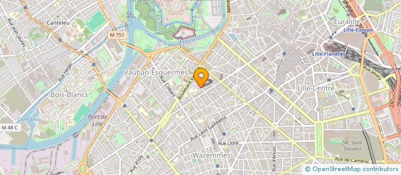 localisation de l'entreprise SYNDIC COPROPRIETE RES CARRE VAUBAN à LILLE