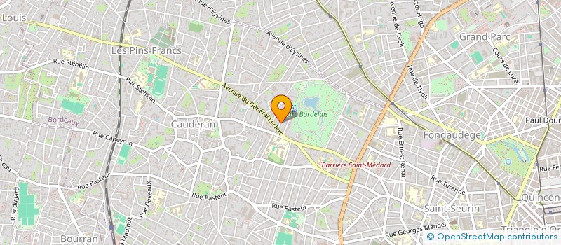 localisation de l'entreprise SYNDIC COPROPRIETE RES CLAIRE FONTAINE  BORDEAUX