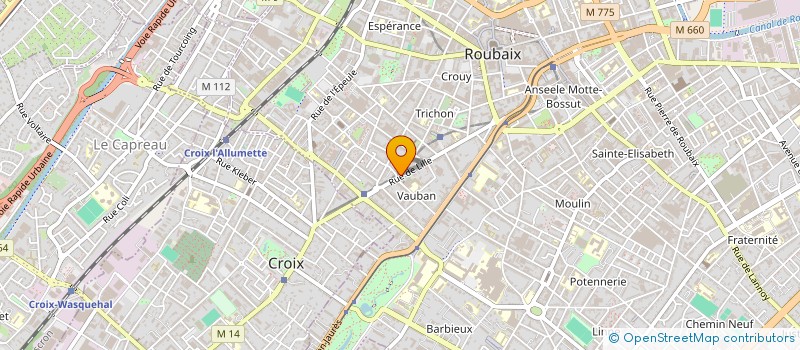 localisation de l'entreprise SYNDIC COPROPRIETE RES COLBERT  ROUBAIX