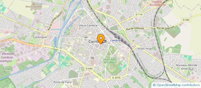 localisation de l'entreprise SYNDIC COPROPRIETE RES DE LA CHOQUE  CAMBRAI