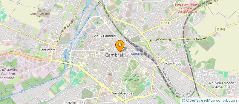 localisation de l'entreprise SYNDIC COPROPRIETE RES DES CHAUDRONNIERS  CAMBRAI