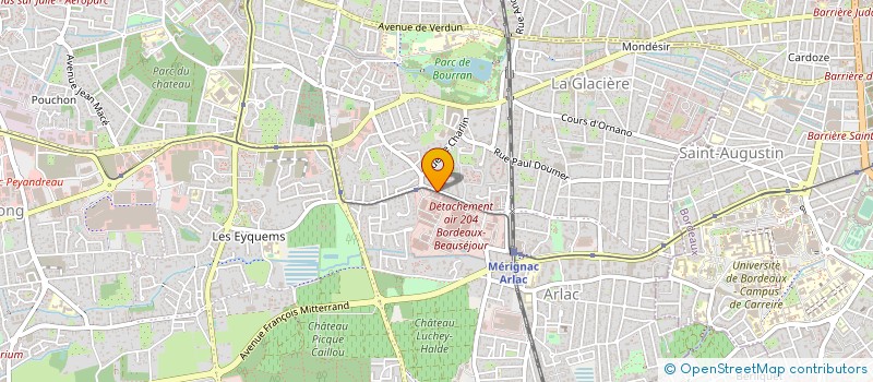 localisation de l'entreprise SYNDIC COPROPRIETE RES DES EYQUEMS C  MERIGNAC