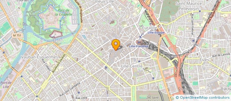 localisation de l'entreprise SYNDIC COPROPRIETE RES DES FOSSES à LILLE