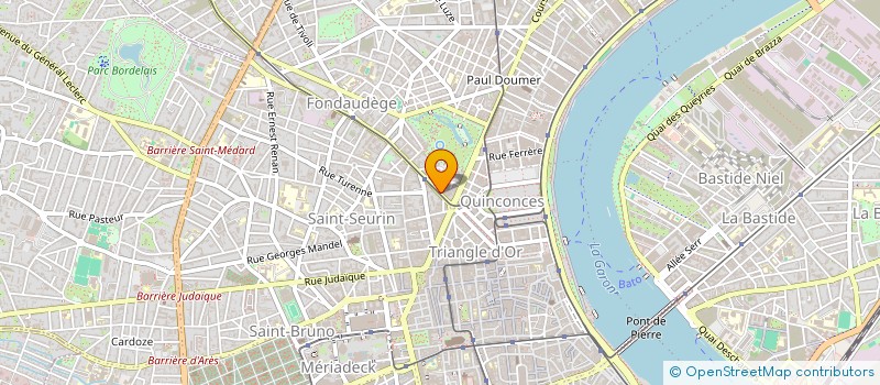 localisation de l'entreprise SYNDIC COPROPRIETE RES FONDAUDEGE  BORDEAUX