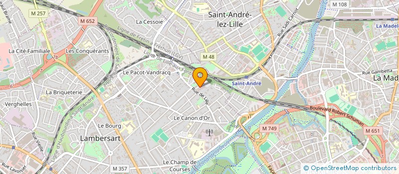 localisation de l'entreprise SYNDIC COPROPRIETE RES JARDIN DU BOURG à LAMBERSART