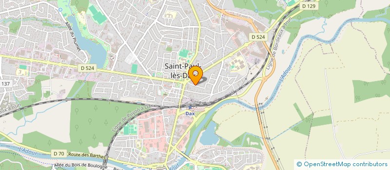 localisation de l'entreprise SYNDIC COPROPRIETE RES JARDINS PIQURES  SAINT-PAUL-LES-DAX