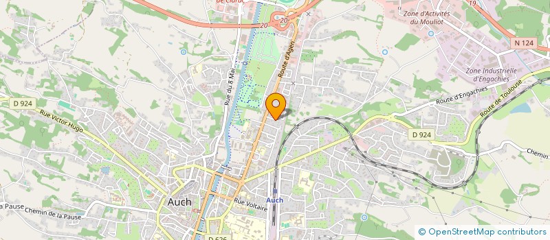 localisation de l'entreprise SYNDIC COPROPRIETE RES JEAN DE BEAUJEU  AUCH