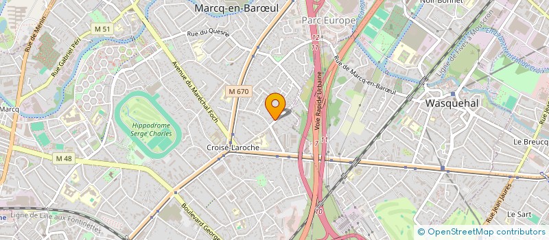 localisation de l'entreprise SYNDIC COPROPRIETE RES LA CROISE à MARCQ-EN-BARŒUL