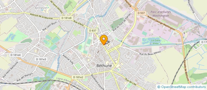 localisation de l'entreprise SYNDIC COPROPRIETE RES LAMARTINE  BETHUNE