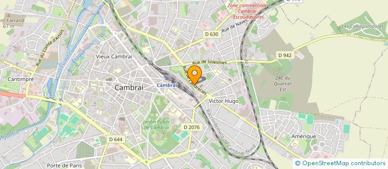 localisation de l'entreprise SYNDIC COPROPRIETE RES LANDRECIES  CAMBRAI