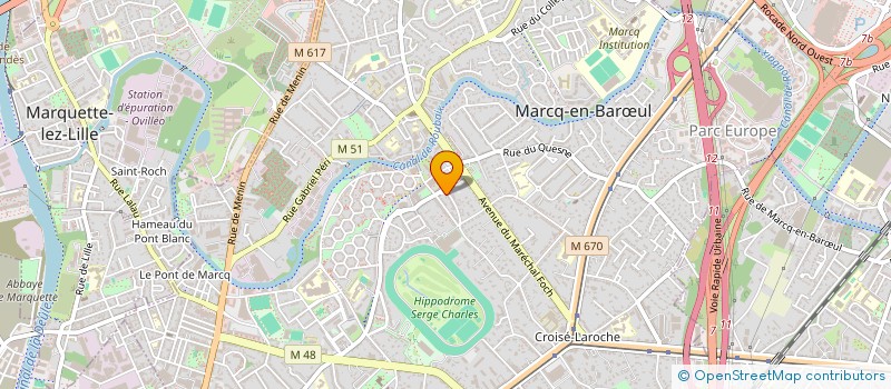 localisation de l'entreprise SYNDIC COPROPRIETE RES LE CLOS RIANDERIE à MARCQ-EN-BARŒUL