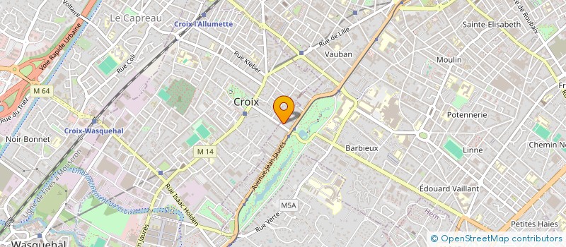 localisation de l'entreprise SYNDIC COPROPRIETE RES LES COTTAGES  ROUBAIX