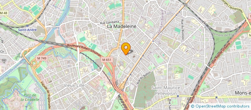 localisation de l'entreprise SYNDIC COPROPRIETE RES LES FLEURS à LA MADELEINE