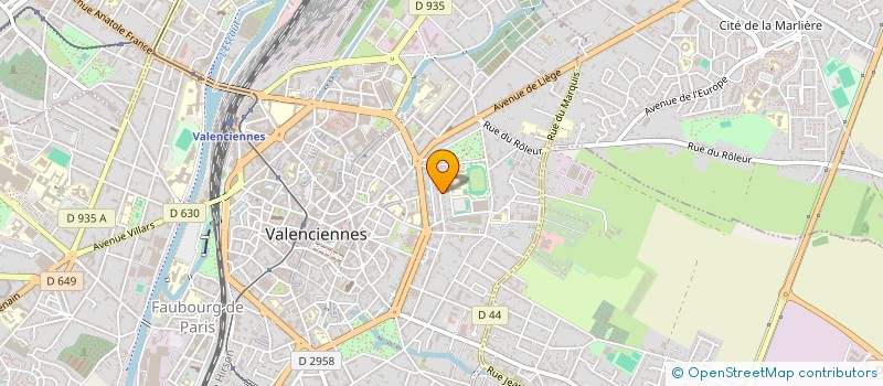 localisation de l'entreprise SYNDIC COPROPRIETE RES LES FLORALIES à VALENCIENNES