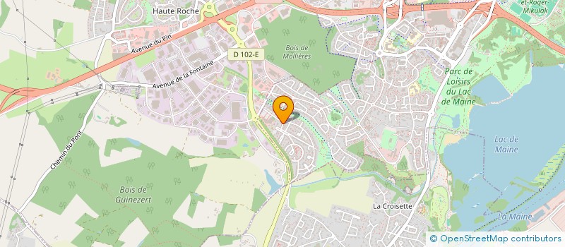 localisation de l'entreprise SYNDIC COPROPRIETE RES LES JARDINS à ANGERS