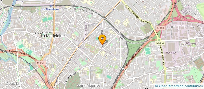 localisation de l'entreprise SYNDIC COPROPRIETE RES LES PEUPLIERS  LILLE