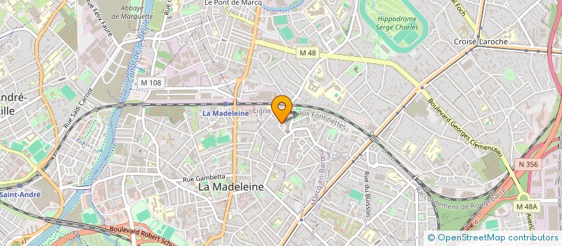 localisation de l'entreprise SYNDIC COPROPRIETE RES LES TISSERANDS à MARCQ-EN-BARŒUL