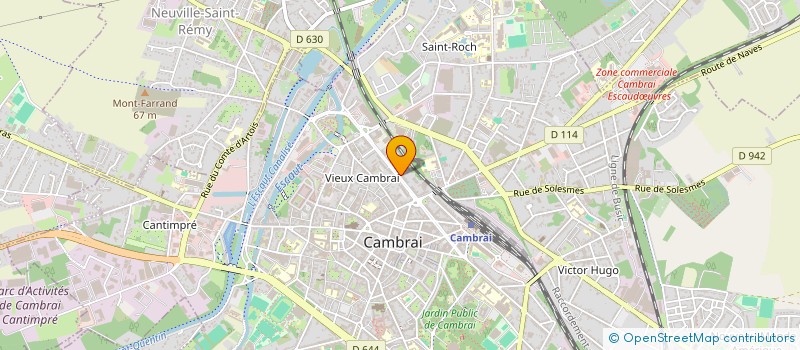 localisation de l'entreprise SYNDIC COPROPRIETE RES LONGCHAMP  CAMBRAI