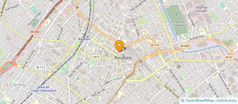 localisation de l'entreprise SYNDIC COPROPRIETE RES MICHEL ANGE I  ROUBAIX