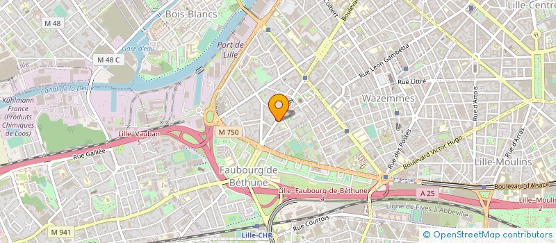 localisation de l'entreprise SYNDIC COPROPRIETE RES MME DE STAEL à LILLE