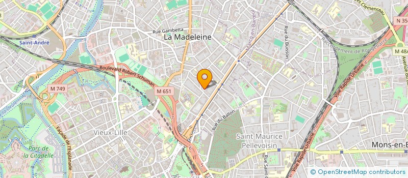 localisation de l'entreprise SYNDIC COPROPRIETE RES PARVIS à LA MADELEINE