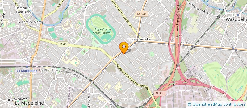 localisation de l'entreprise SYNDIC COPROPRIETE RES POINCARE à MARCQ-EN-BARŒUL