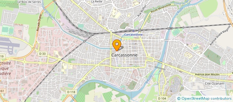 localisation de l'entreprise SYNDIC COPROPRIETE RES RIQUET  CARCASSONNE