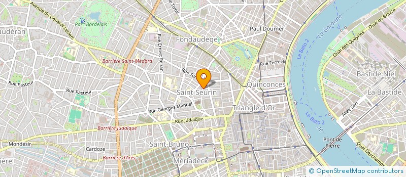 localisation de l'entreprise SYNDIC COPROPRIETE RES RODRIGUE PEREIRE  BORDEAUX