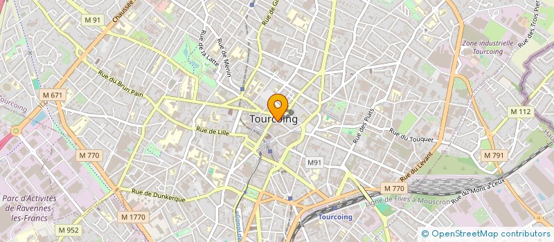 localisation de l'entreprise SYNDIC COPROPRIETE RES SQ HOTEL DE VILLE  TOURCOING